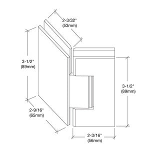 135º Glass-to-Glass Hinge