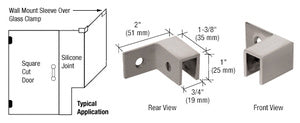 "Sleeve Over" Wall Mount Glass Clamp