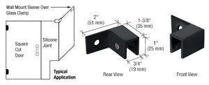 "Sleeve Over" Wall Mount Glass Clamp