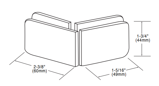 Traditional Style 135 Degree Movable Transom Clamp